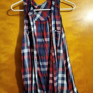 Plaid Button Up Tank